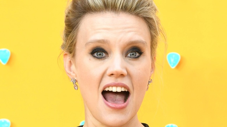 Kate McKinnon looks surprised