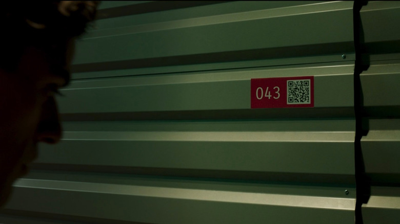 QR code on storage locker