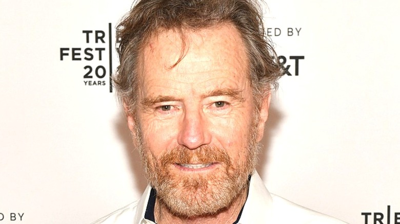 Bryan Cranston with beard posed