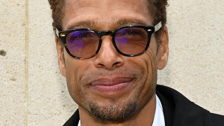 Gary Dourdan looking cheerful