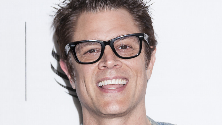 Johnny Knoxville smiling at a premiere