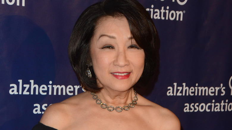 Connie Chung smiling at an Alzheimer's event