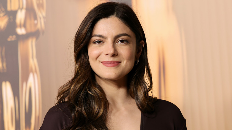 Monica Barbaro smiling at the 97th Annual Oscars Nominees Dinner in 2025