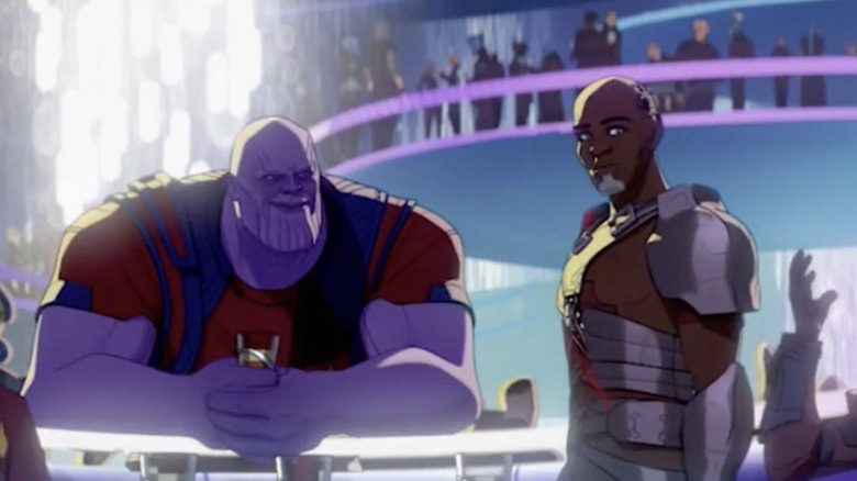 Animated Thanos and Korath at club