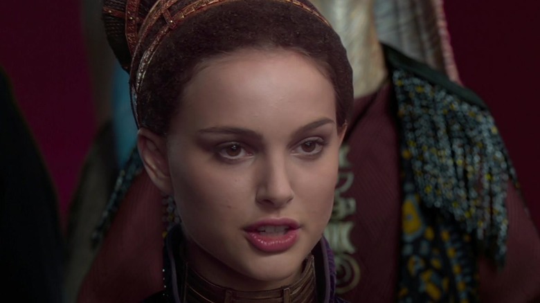 Padmé Amidala speaking in senate