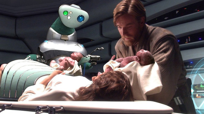 Obi-Wan and Padmé delivery room