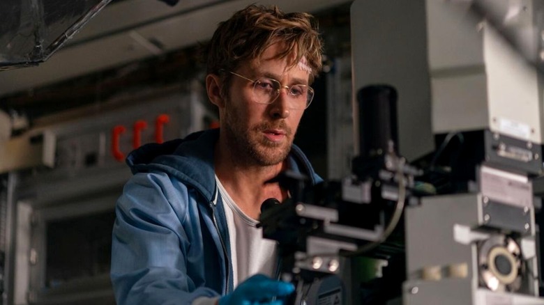 Grace doing some experiments in Project Hail Mary