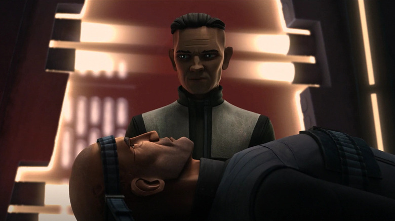 Hemlock confronting Crosshair