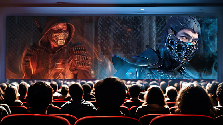 Theater audience watching Mortal Kombat
