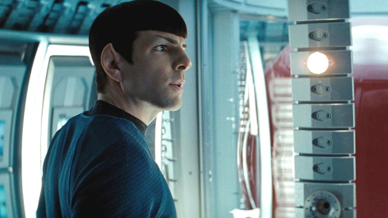 Spock looking at a Red Matter globe