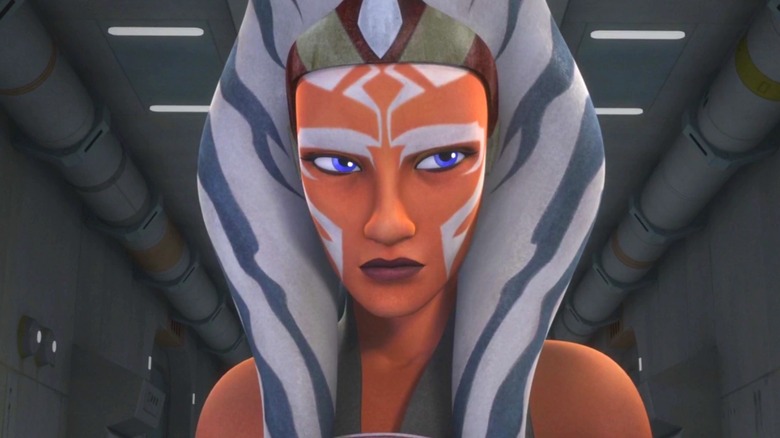 Ahsoka Tano squinting