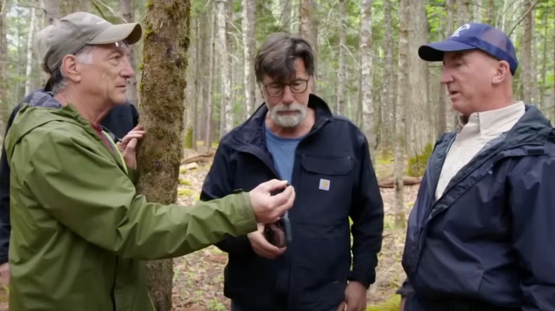The Oak Island team outside