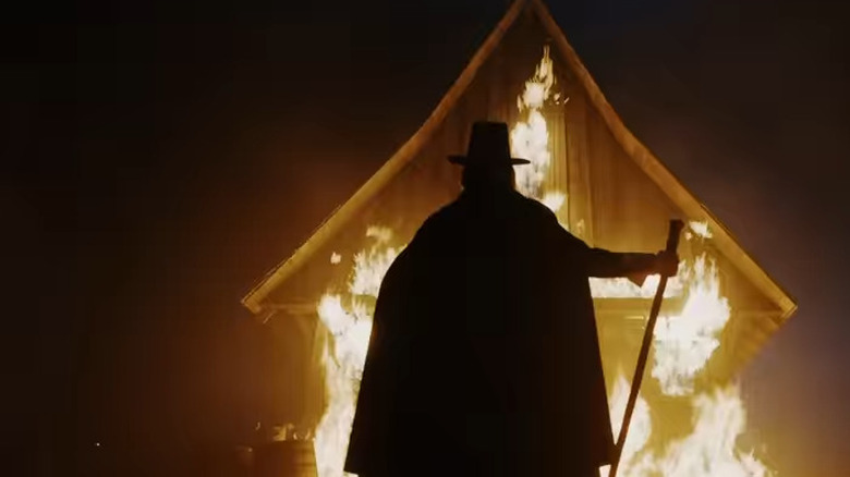A fire in the Wednesday trailer