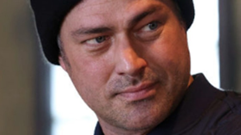 Taylor Kinney looking confused 