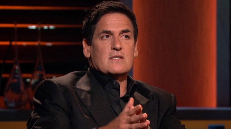 Mark Cuban speaking with hands together