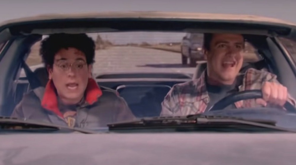 Ted and Marshall singing along to "I'm Gonna Be" 