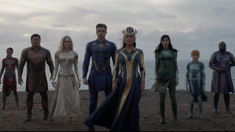 The Eternals standing beach