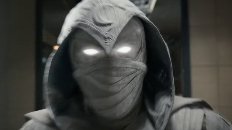 Moon Knight's glowing eyes