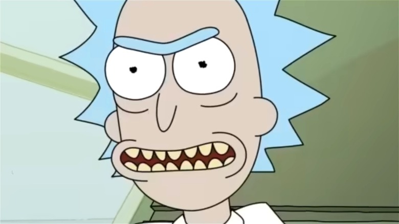 Rick with an evil grin in the Season 6 trailer