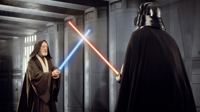 Obi-Wan dueling Darth Vader
