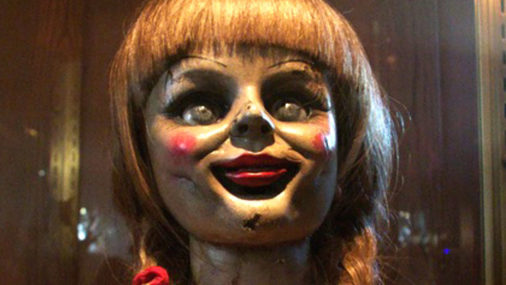 Annabelle doll from The Conjuring up close