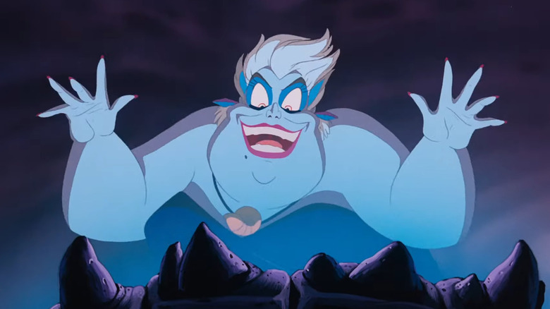 Ursula making a menacing face
