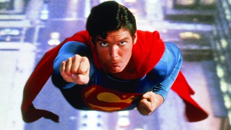 Superman flying