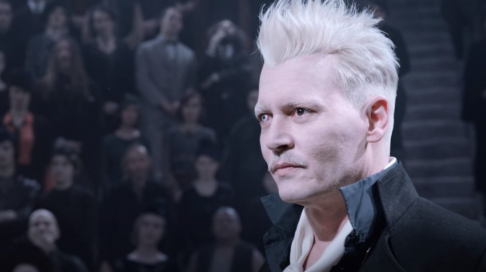 Johnny Depp as Grindelwald in Fantastic Beasts: The Crimes of Grindelwald