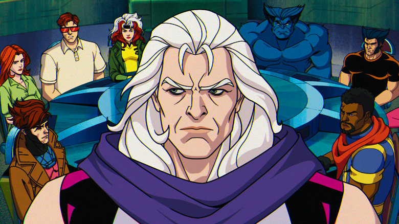 Magneto looking serious with X-Men