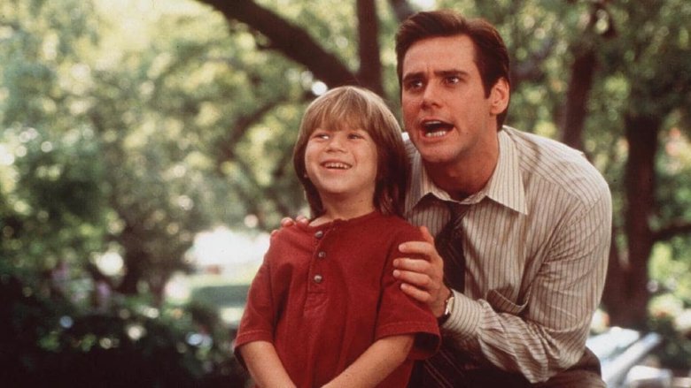 Jim Carrey and Justin Cooper in Liar Liar