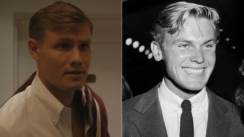 Jackie Kay (left); Tab Hunter (right)