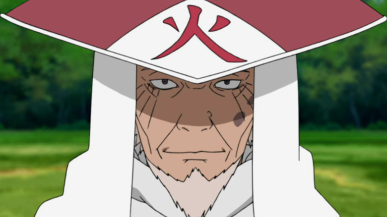 The Third Hokage in his robes