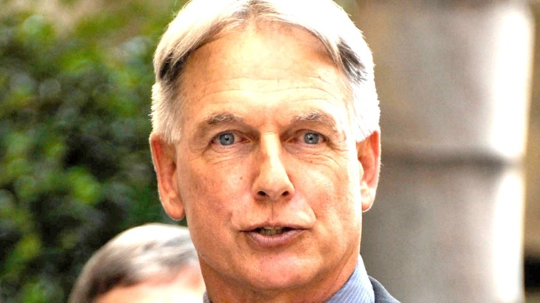 A close up of Mark Harmon