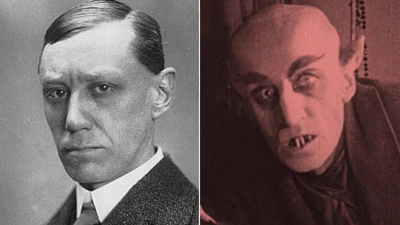Max Shreck and Nosferatu collage