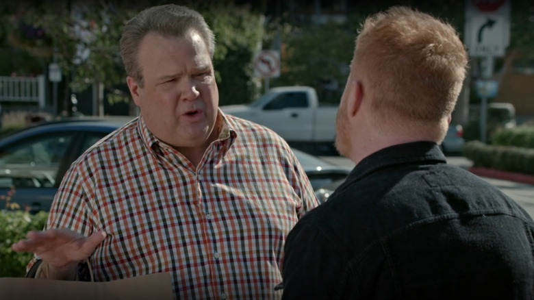 Couple arguing in Modern Family