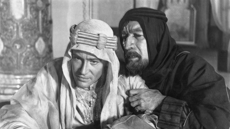 Lawrence of Arabia listens to advisor