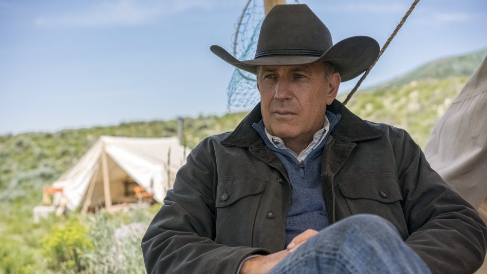 John Dutton (Kevin Costner) looks pensive on Yellowstone