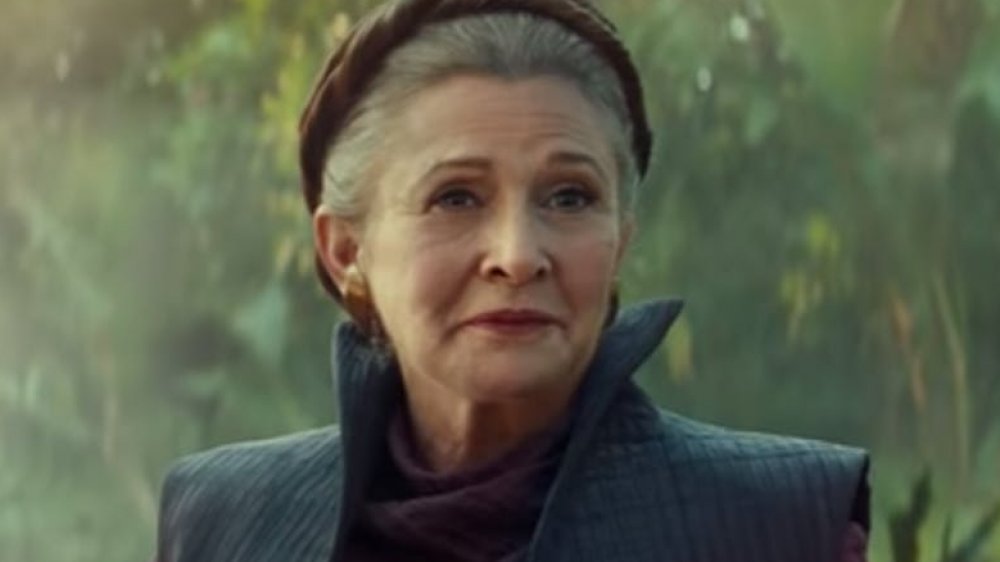 Carrie Fisher as General Leia in The Rise of Skywalker