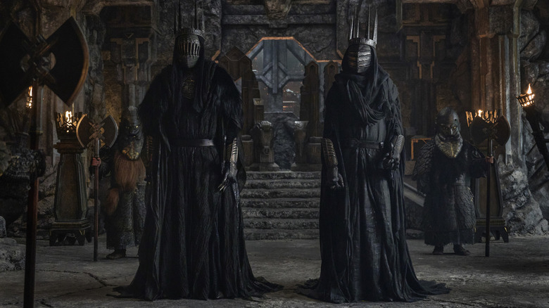 Two Nazgnagôl stand side by side in Season 3 of "The Rings of Power" (2022-present)
