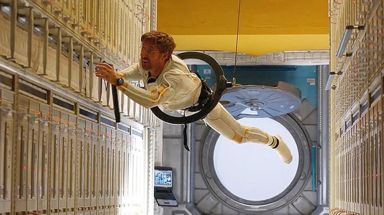 Ryan Gosling filming a zero-gravity scene in "Project Hail Mary"