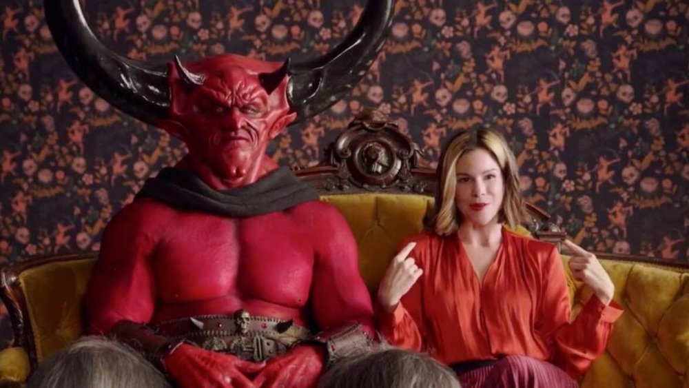 Satan and 2020 sit on couch in Match.com ad