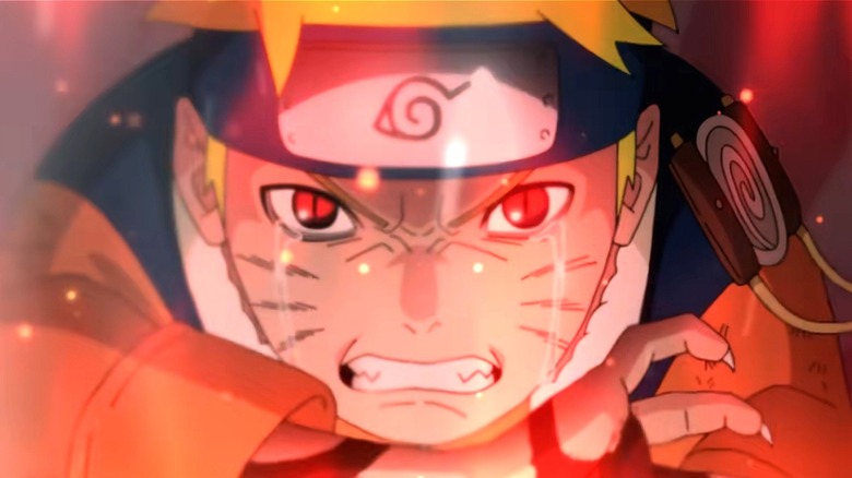 Naruto gritting his teeth