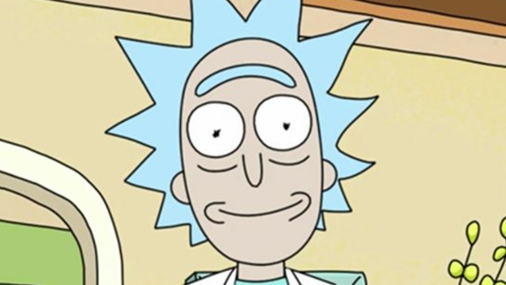 Rick Sanchez smiling