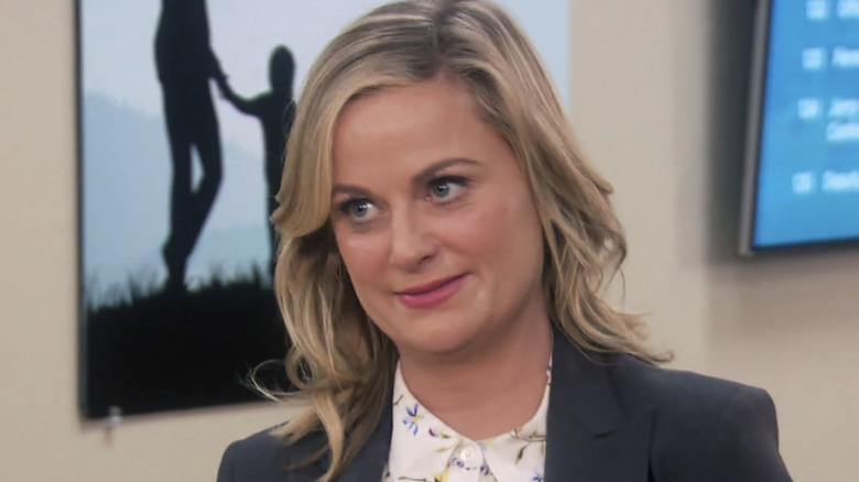 Leslie looking unnerved