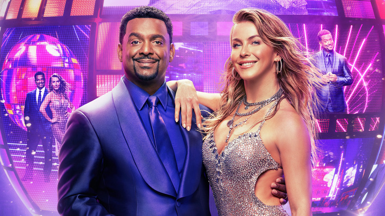 Alfonso Ribeiro and Julianne Hough smiling