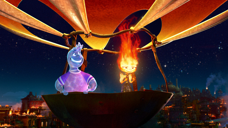 Ember heating up a hot air balloon
