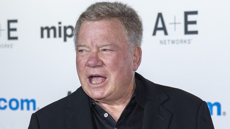 William shatner talking on red carpet