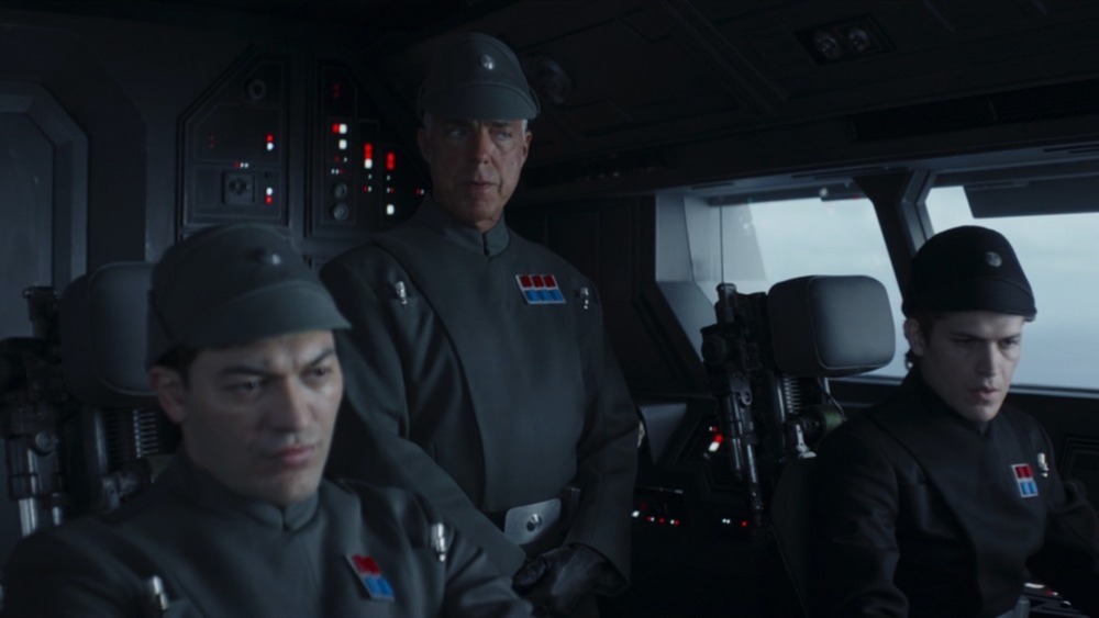 Titus Welliver's Captain on the Gozanti on The Mandalorian