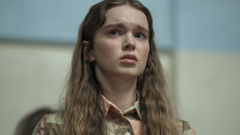 Carrie White looking concerned on Carrie