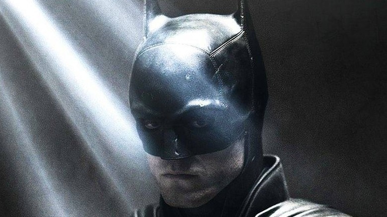 The Batman in rays of light